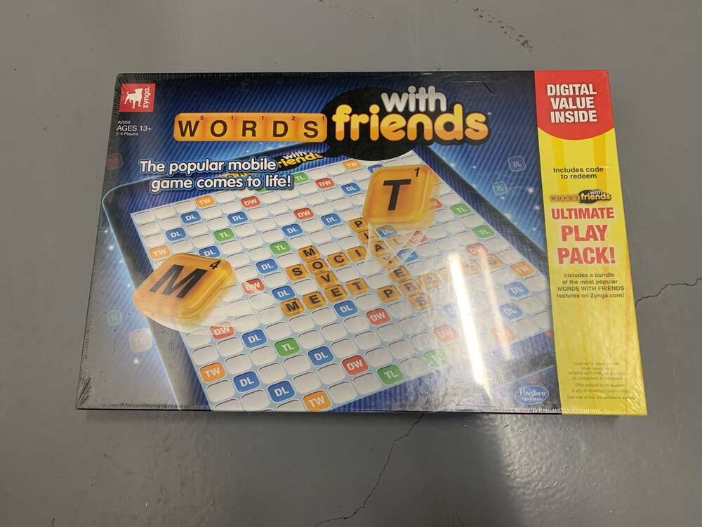 Hasbro Gaming Words With Friends Board Game with Digital Value Inside